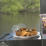 Bayou Classic 18 Inch Nickel-Plated Mesh Skimmer - Image 3