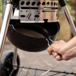 Weber Master Touch 26-Inch Charcoal Grill w/ Gourmet BBQ System Cooking Grate - Smoke - 1500065 - Image 5