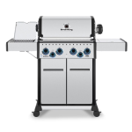 Broil King Baron S 490 PRO IR 4 Burner Propane Grill w/ Infrared Side Burner & Rotisserie Kit - 677344