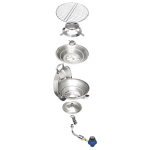 Magma Party Size Marine Kettle 3 Combination Stove & Gas Grill on Round Rail Mount - Image 7