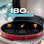 Charbroil Bistro Pro 180 Electric Grill - Tabletop Red - 25302150 - Image 6