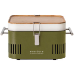 Everdure CUBE 17-Inch Portable Charcoal Grill - Khaki - HBCUBEKUS