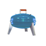 Americana 21-Inch Painted Steel Wherever Portable Charcoal/Electric Grill - Admiral Blue By Meco - 2130.4.411