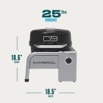 Charbroil Bistro Pro 180 Electric Grill - Tabletop Black - 25302149 - Image 5