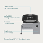 Charbroil Bistro Pro 180 Electric Grill - Tabletop Black - 25302149 - Image 10