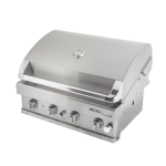 Turbo Elite 32-Inch 4-Burner Built-In Propane Gas Grill With Rear Infrared Burner - BTE3221BLP - Image 3