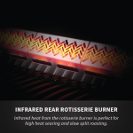 Napoleon 700 Series 5-Burner 38-Inch Built-In Natural Gas Grill w/ Rotisserie & SafetyGlow - BIG38RBNSS-1 - Image 15