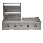 Coyote 50-in Built-In Natural Gas Grill / Flat Top Combo - C3CO50NG - Image 2