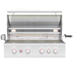 Summerset TRL Pro 40-in 4 Burner Built-In Natural Gas Grill w/ Rear Infrared Burner & Rotisserie Kit - TRLPRO40
