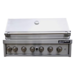 Grand Turbo 40-Inch 6-Burner Built-In Propane Gas Grill With Two Infrared Sear Burners & Rotisserie - B4019BLP
