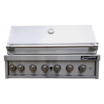 Grand Turbo 40-Inch 6-Burner Built-In Natural Gas Grill With Two Infrared Sear Burners & Rotisserie - B4019BNG