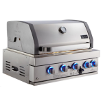 Mont Alpi 400 32-Inch Built-In Natural Gas Grill (Ships Propane w/ Conversion Kit) - Image 2