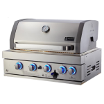 Mont Alpi 400 32-Inch Built-In Natural Gas Grill (Ships Propane w/ Conversion Kit) - Image 3