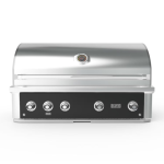 Wildfire Ranch Pro 42-in 4 Burner Built-In Black 304 SS Natural Gas Grill - WFPRO42G-BSS-NG