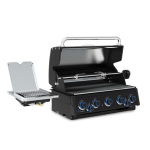 Broil King Baron 590 IR Shadow 32-in 5 Burner Built-In Propane Grill w/ Infrared Side Burner & Rear Rotisserie Burner - Black - 876644 - Image 2