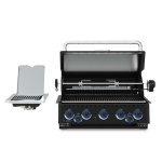Broil King Baron 590 IR Shadow 32-in 5 Burner Built-In Propane Grill w/ Infrared Side Burner & Rear Rotisserie Burner - Black - 876644 - Image 4