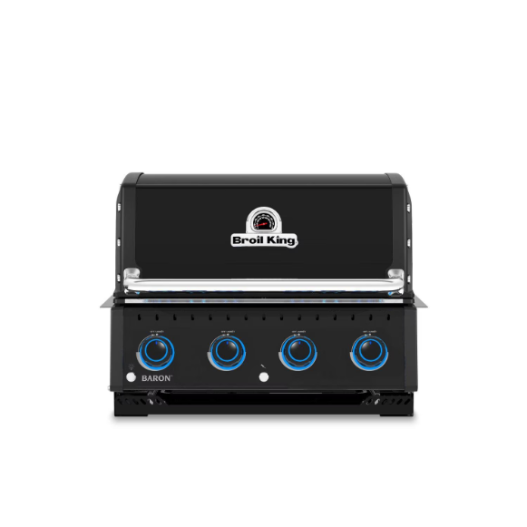 duttpack-34822 Broil King Baron 420 Shadow 28-in 4 Burner Built-In Propane Grill - Black - 875614 - Image 1