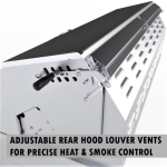 Sunstone Series 42 Inch Propane Hybrid Dual Zone Charcoal/Wood Burning Grill - EMCHDZ42-LP - Image 11