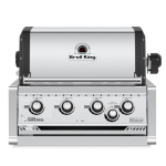 Broil King Imperial S 470 4 Burner Built-In Propane Gas Grill w/ Rear Burner & Rotisserie Kit - 956074