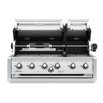Broil King Imperial S 670 6 Burner Built-In Propane Gas Grill w/ Rear Burner & Rotisserie Kit - 957074 - Image 2