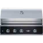 Delta Heat 38-Inch 3-Burner Built-In Propane Grill w/ Rotisserie - Black Control Panel - DHBQ38R-KL