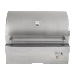 Turbo 32-Inch Built-In Stainless Steel Charcoal Grill  With Adjustable Charcoal Tray - 32CHARCOALG