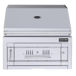 Sunstone Series 28 Inch Single Zone 304 Stainless Steel Charcoal Grill - SUNCHSZ28