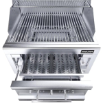 Sunstone Series 28 Inch Single Zone 304 Stainless Steel Charcoal Grill - SUNCHSZ28 - Image 5