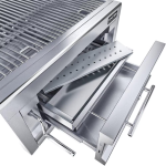 Sunstone Series 28 Inch Single Zone 304 Stainless Steel Charcoal Grill - SUNCHSZ28 - Image 6