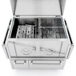 The Cajun Grill Preaux 36-Inch Built-In Stainless Steel Charcoal Grill - PGI-900 - Image 8