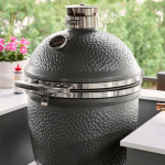 Lynx 18 Inch Built-In Ceramic Kamado Charcoal Grill - Matte Gray - LCGRMG - Image 2