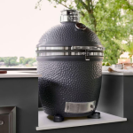 Lynx 18 Inch Built-In Ceramic Kamado Charcoal Grill - Matte Gray - LCGRMG - Image 5