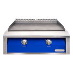Alfresco 30-Inch Built-In Propane Griddle in Ultramarine Blue - AXE-30GT-LP-S5002