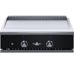Delta Heat 32-Inch Built-In Natural Gas Teppanyaki Griddle - Black Control Panel - DHTG32-KN