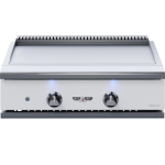 Delta Heat 32-Inch Built-In Propane Teppanyaki Griddle - White Control Panel - DHTG32-WL