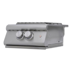 Blaze LTE+ Built-In Natural Gas High Performance Power Burner w/ Wok Ring & Stainless Steel Lid - BLZ-PBLTE3-NG