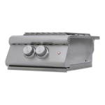 Blaze LTE+ Built-In Propane Gas High Performance Power Burner w/ Wok Ring & Stainless Steel Lid - BLZ-PBLTE3-LP