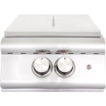 Blaze LTE Built-In Propane High Performance Power Burner w/ Wok Ring & Stainless Steel Lid - BLZ-PBLTE-LP - Image 2