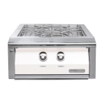 Alfresco 24-Inch Natural Gas Versa Power Cooking System in Signal White Matte - AXEVP-NG-SM9003