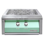 Alfresco 24-Inch Natural Gas Versa Power Cooking System in Light Green - AXEVP-NG-S6027