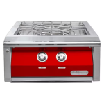 Alfresco 24-Inch Natural Gas Versa Power Cooking System in Carmine Red - AXEVP-NG-S3002