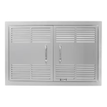 Bull 30-in Dual-Lined Vented Stainless Steel Double Access Doors w/ Reveal - 45580