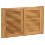 Pacific Teak Louvered 34-Inch Teak Wood Double Access Door - AD2-34L