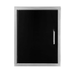 Wildfire 16 X 22 Black 304 SS Vertical Single Access Door - WFVSD1622-BSS