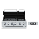 Broil King Imperial QS 670 6 Burner Built-In Propane Grill w/ Rear Burner & Rotisserie Kit - 699774 - Image 3