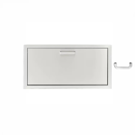 BBQGuys Signature 30 X 15-in Stainless Steel Single Access Drawer - BBQ-DR3015