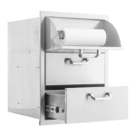 BBQGuys Signature 16-in Stainless Steel Double Access Drawer w/ Paper Towel Dispenser - BBQ-DRW3-PTH - Image 12