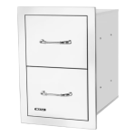 Bull 15-Inch Stainless Steel Double Access Drawer W/ Reveal - 56990 - Image 2