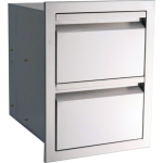 RCS Valiant Series 17-Inch Stainless Steel Double Access Drawer - VDR1