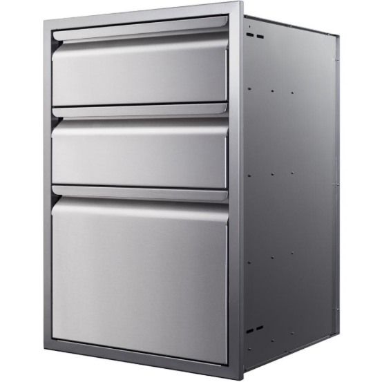 duttpack-37480 Memphis Grills 21-Inch Triple Access Drawer With Soft Close - VGC21DB3 - Image 1
